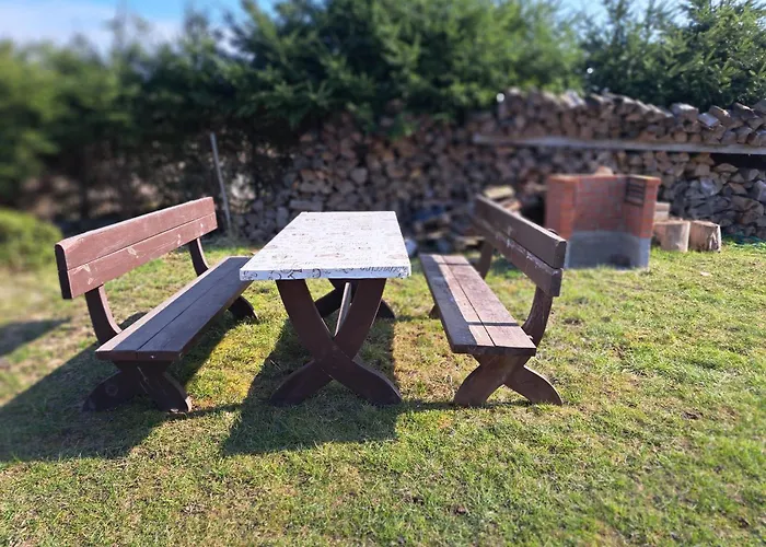 Dom Drewniany Z Ogrodem Semesterbostad Szczecinek